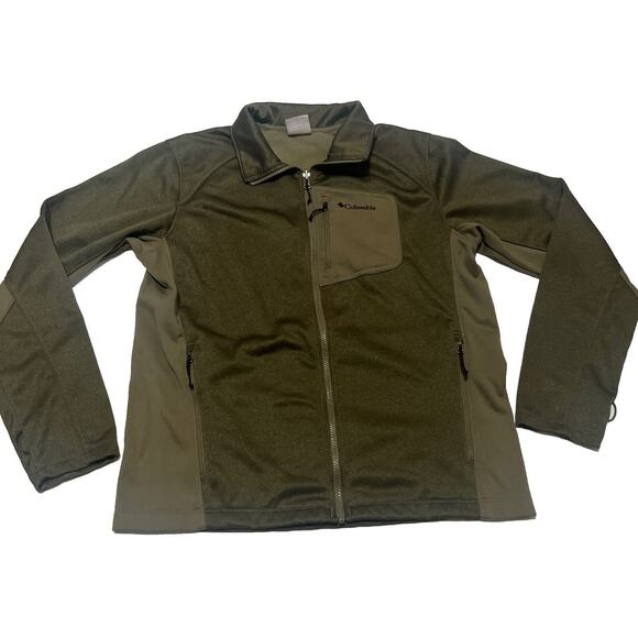 Men’s Forest Green Full Zip Columbia Interchange Jacket Medium - Picture 1 of 10